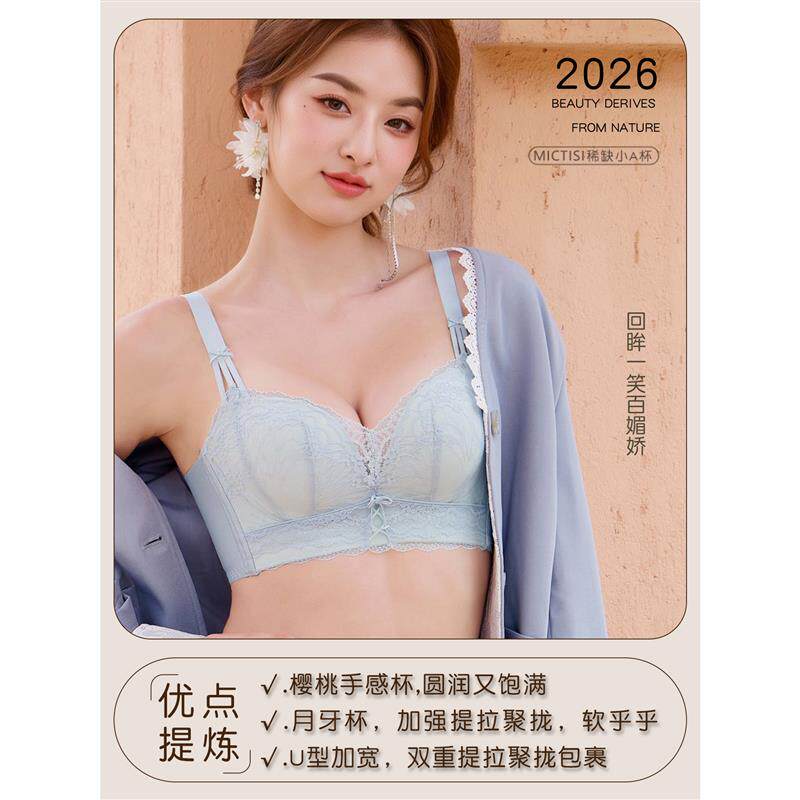 2026无磁加厚舒适小胸聚拢AA内衣无钢圈防外扩文胸女士文胸胸罩