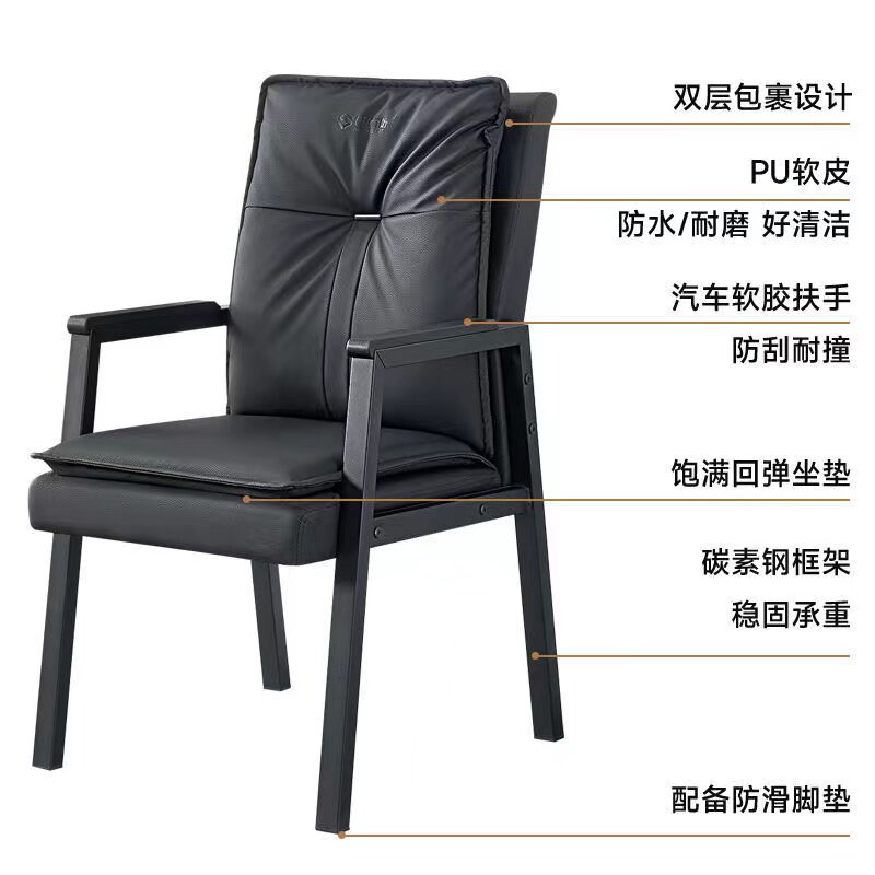 棋牌室专用麻将椅厚坐垫沙发椅观球椅家用久坐舒服麻将桌椅子