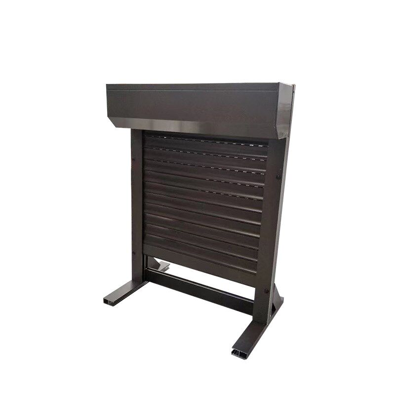 定制户外铝合金卷帘金属防盗窗电动遥控室外窗帘发泡可收缩卷帘窗