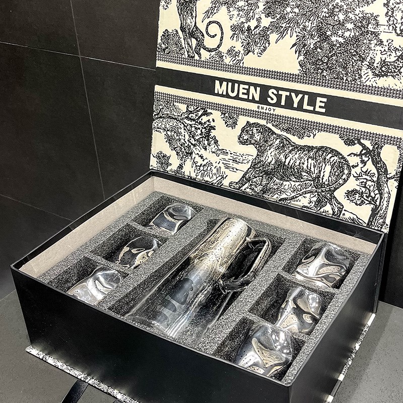 玻璃水具茶具套组家用客厅喝水杯子乔迁新居送礼茶壶茶杯轻奢水具
