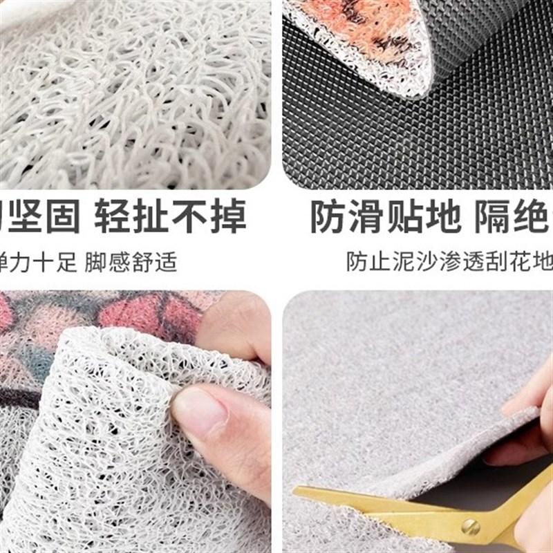 雅洁出入平安丝圈地垫入户门垫门口进门免打理地毯玄关免洗门外垫
