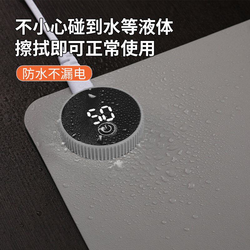 100x40加热鼠标垫大号纯色学生桌面加热垫暖桌垫办公室加热保暖