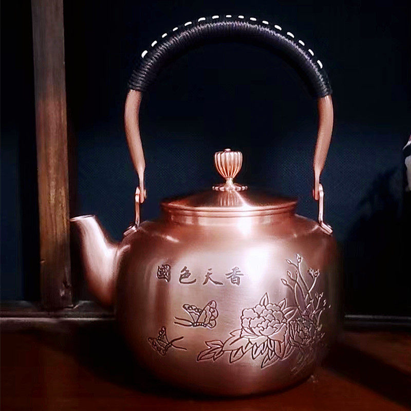 亏本清仓紫铜纯铜壶煮茶烧水壶沏茶壶铸铁铁壶围炉电陶炉茶具摆件