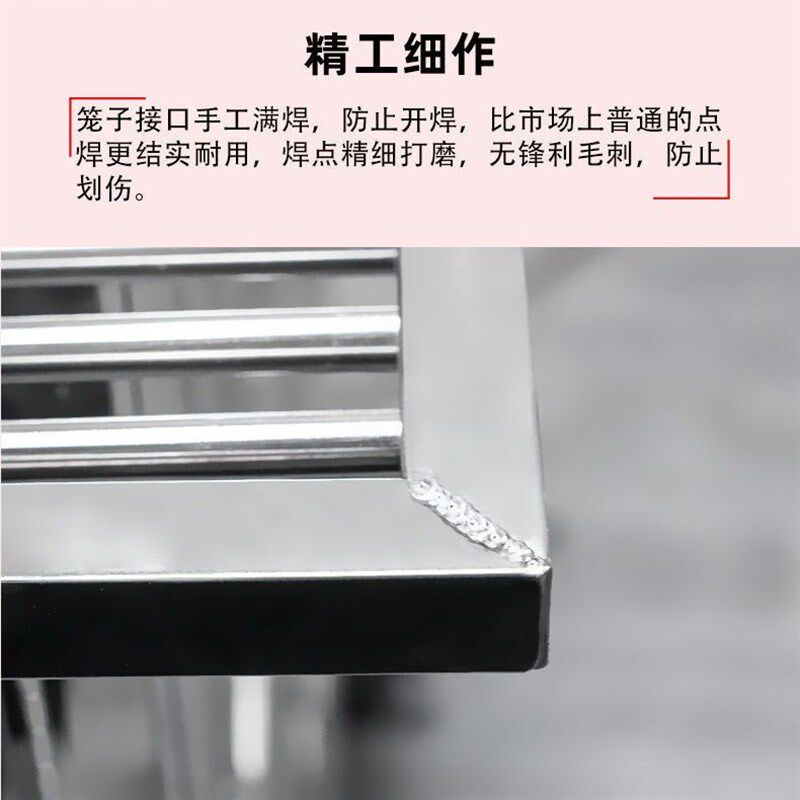 不锈钢狗笼带厕所漏斗可冲水狗笼子金毛拉布拉多中大型犬家用室外