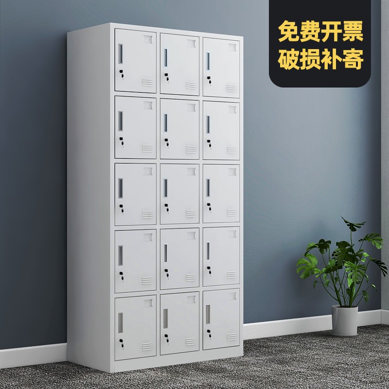 上海制铁皮员工更衣柜 简约现代风格铁柜 可订制多门钢制更衣柜