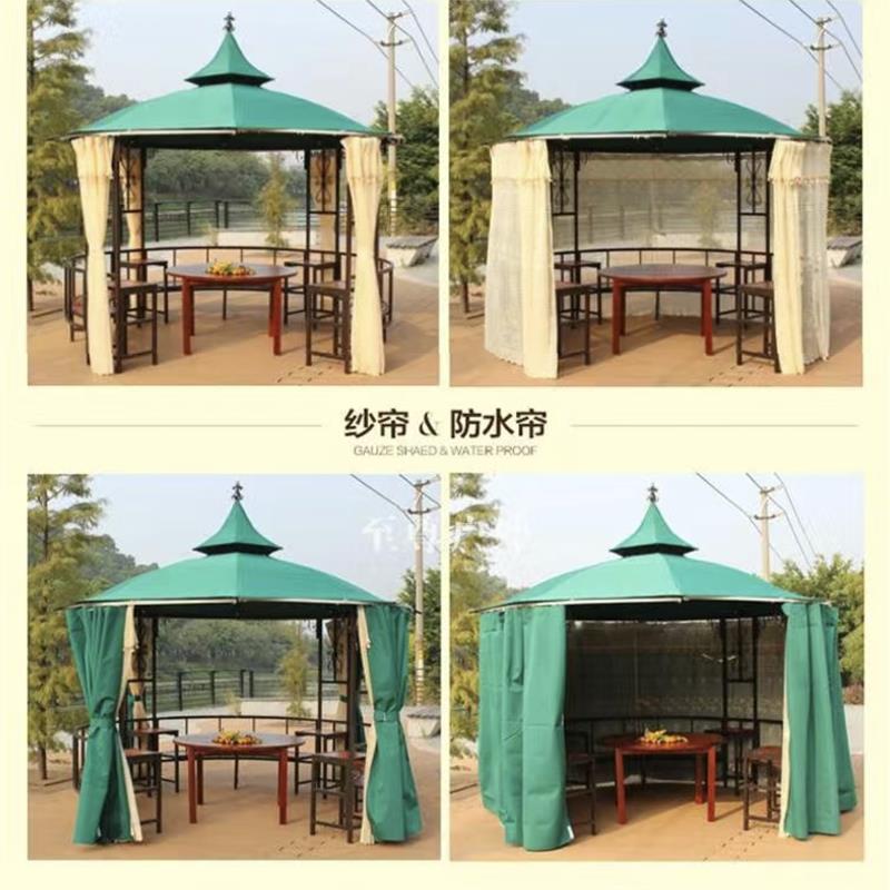 白宫堡蒙古包农家乐罗马篷欧式铁艺凉亭烧烤亭户外遮阳棚庭院蓬布