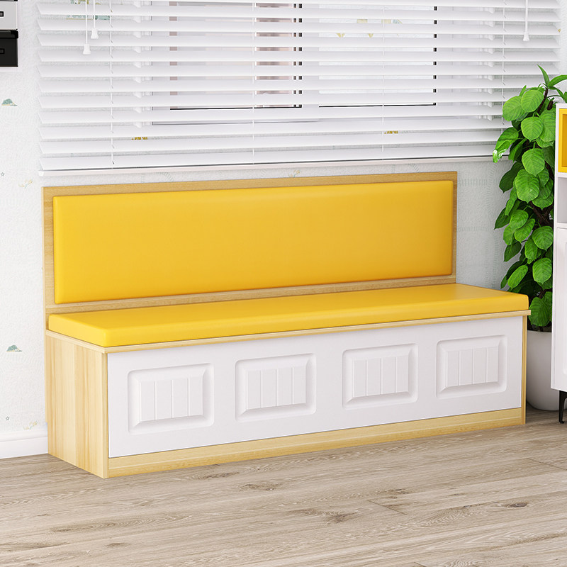 卡座沙发储物柜软包长条凳小户型家用餐厅转角L型实木卡座餐椅