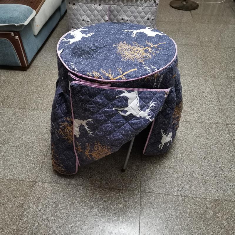 圆形烤火桌布椭圆桌子布套罩套圆桌取暖被罩加厚家用保暖桌套桌罩