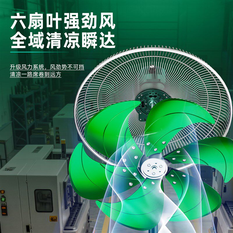 森和工业电风扇摇头家用立式大风地扇大功率强力除甲醛落地扇商用图片