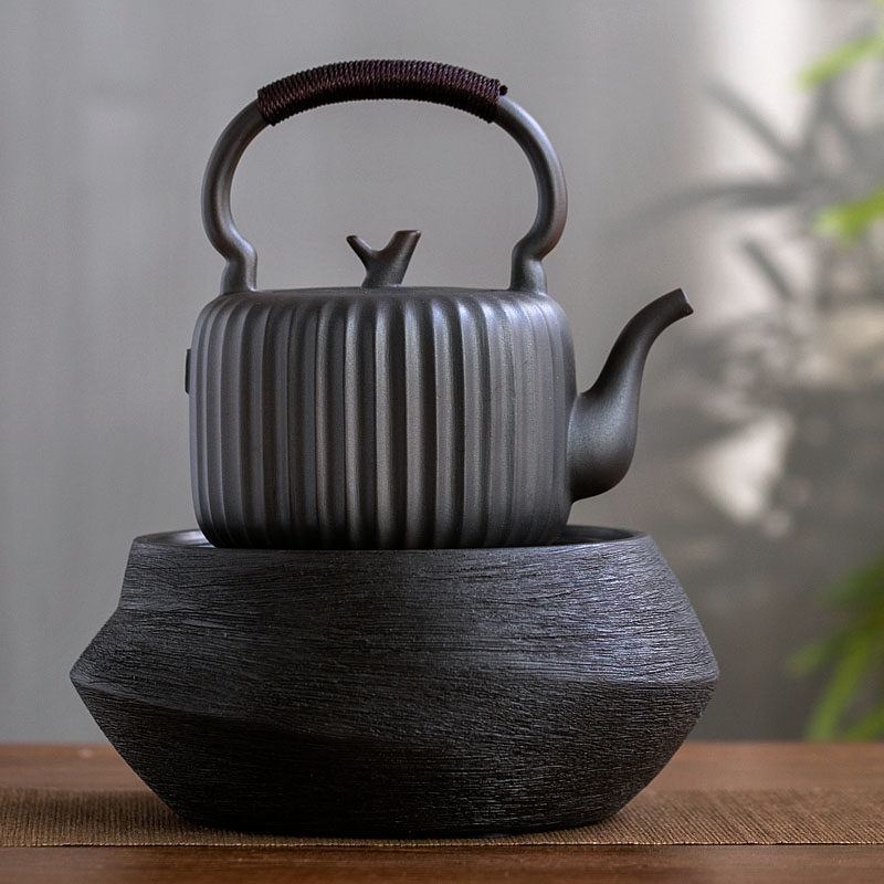 日式静音电陶炉煮茶炉陶壶煮茶烧水壶陶炉家用小型迷你电炉煮茶器