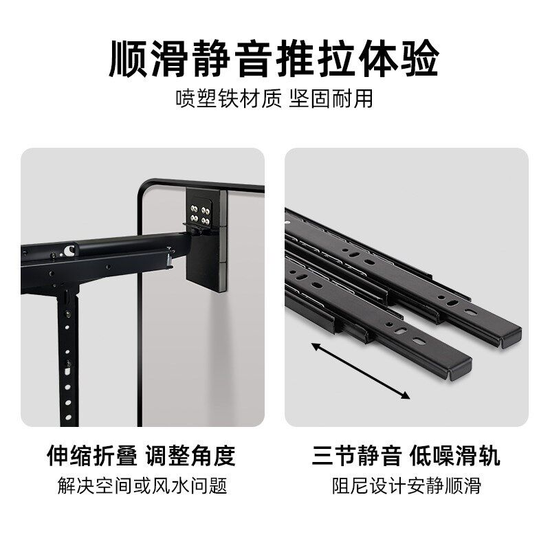 中古衣柜镜子内装隐形暗藏式推拉抽拉全身镜家用试衣镜折叠穿衣镜