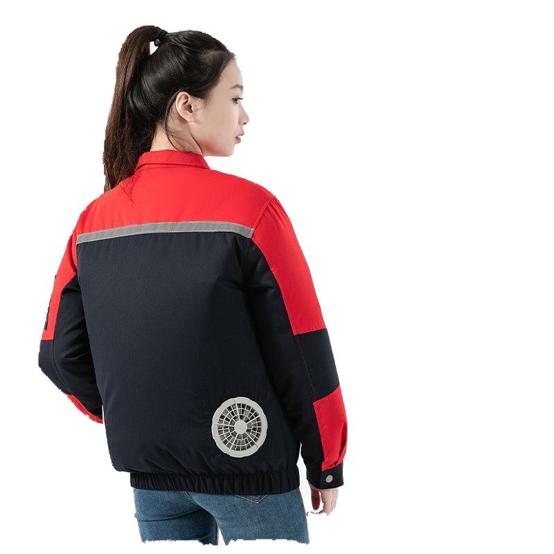 夏季降温大强风空调服男款带风扇的衣服可充电制冷电焊劳保工作服