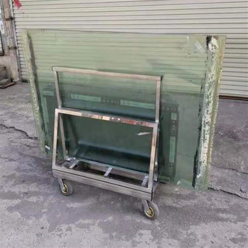 折叠平板手推车拉玻璃门窗石膏免漆木板搬运神器6寸万向轮工具车