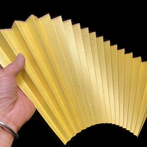 高端苏工仿古超薄扇面9/95寸16/18方洒金箔文玩扇子古色泥金定制