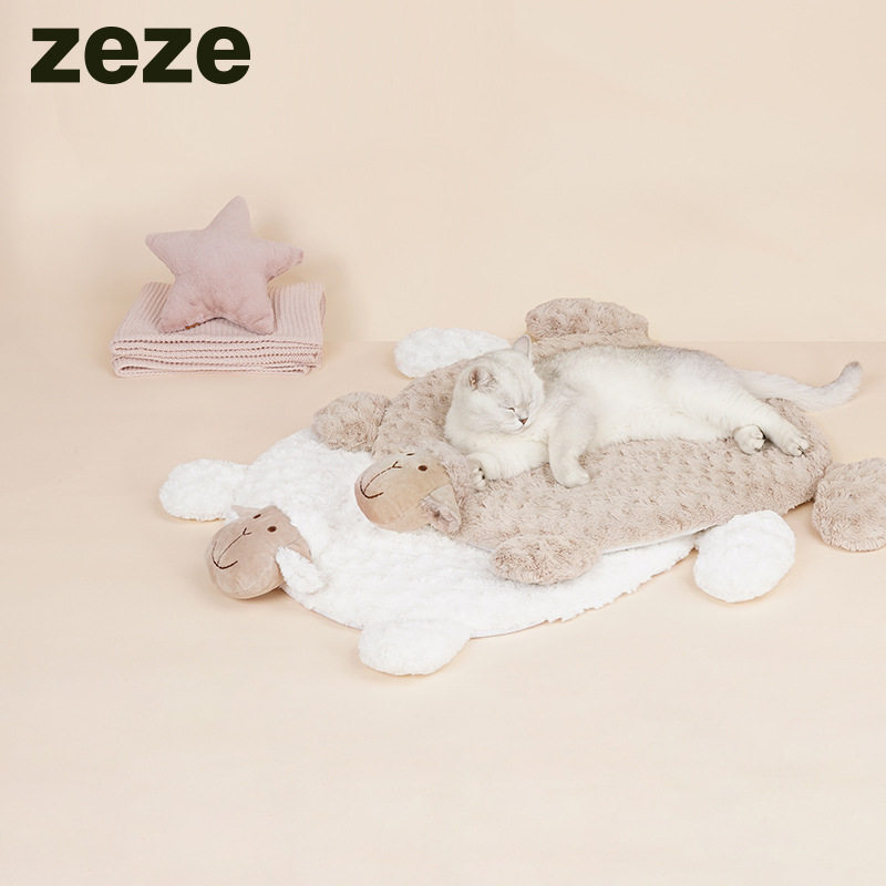 zeze猫垫子睡觉用猫笼垫宠物垫子脚垫子狗狗垫子地垫狗笼子垫板
