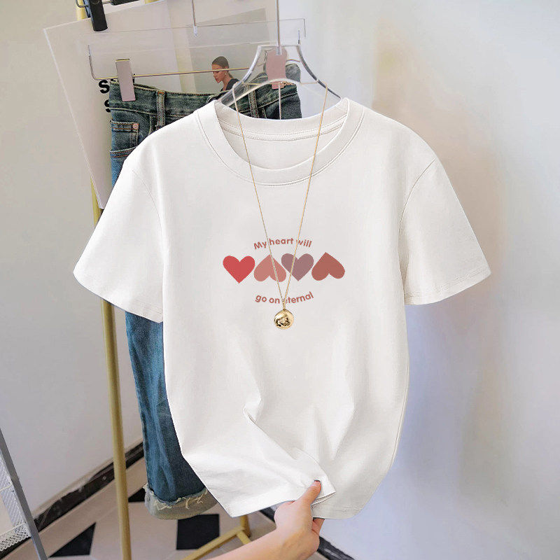 韩系纯棉白色内搭短袖t恤女士春夏季新款设计感小众高腰显瘦上衣