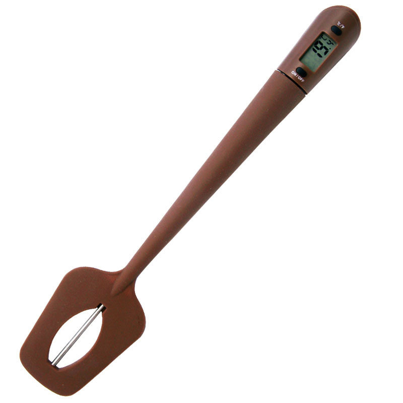 开泰食品刮刀电子温度计 测温搅拌两用 测水温油温烤肉咖啡牛奶