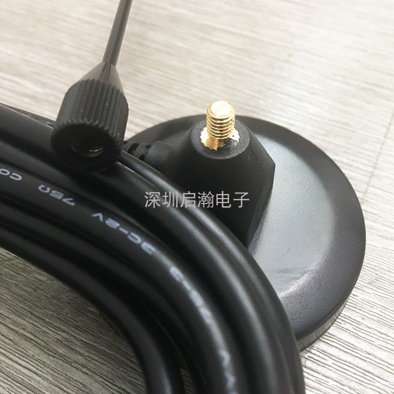 德生收音机天线外接信号增强车载短波调频汽车FM功放接收放大75欧