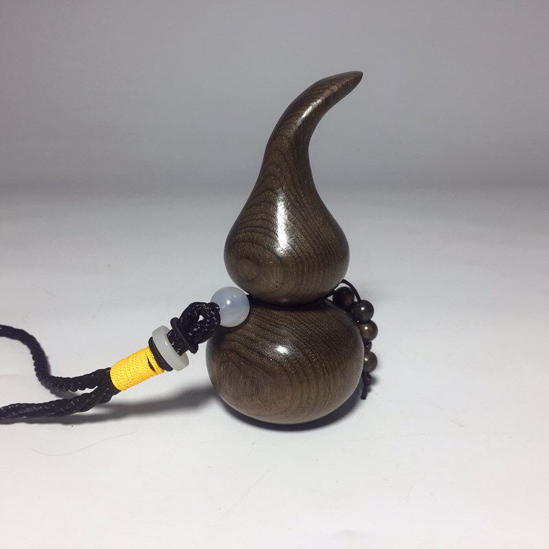 金丝楠乌木阴沉木葫芦手把件小木雕手捻随身把玩招财精品摆件挂件