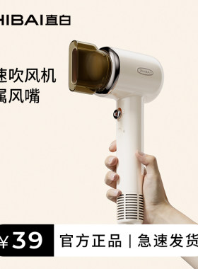 直白复古双离子吹风机磁吸风嘴