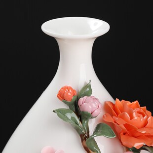 东方泥土《玉壶春瓶》中式纯手工陶瓷花瓶摆件瓷瓶客厅博古架装饰