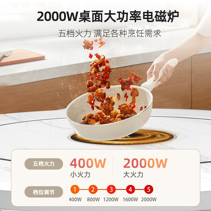 2025新款电热桌圆餐桌电炉圆形餐桌岩板多功能烤火取暖桌家用电热