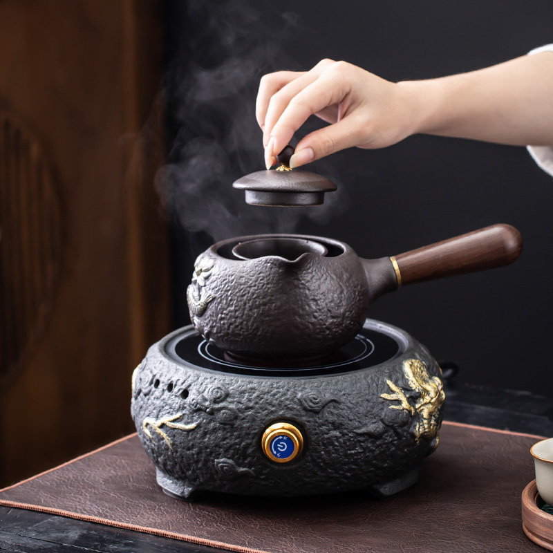 电陶炉围炉煮茶烧水壶家用茶炉养生壶白茶煮茶器罐罐壶烤奶茶陶壶