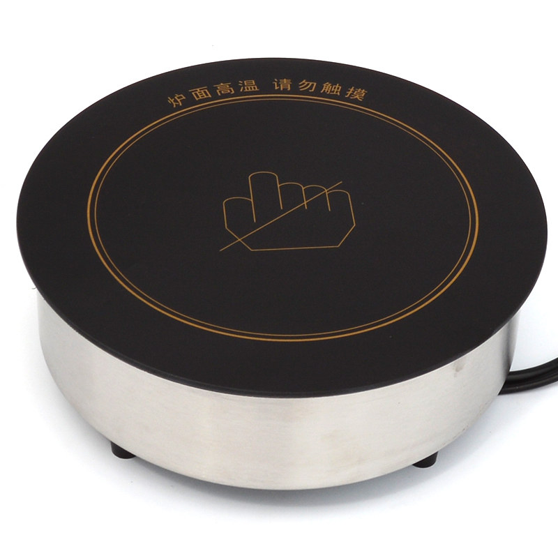 商用电陶炉嵌入式圆形2000W水晶烧烤火锅店砂锅串串水晶光波炉