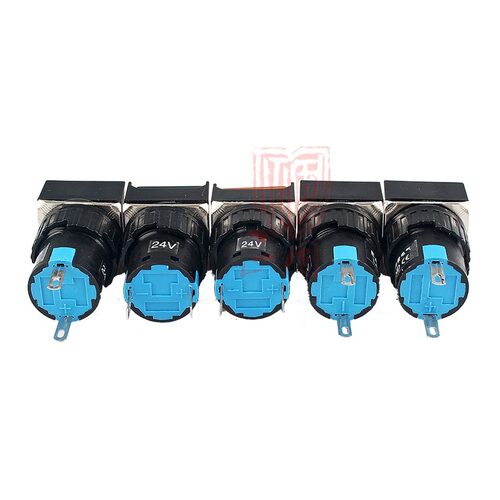正方形指示灯LA16F-XD LED矩形电源信号灯电柜 2脚焊接 开孔16mm