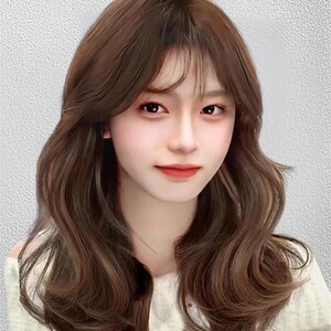 大波浪假发女长发真发全真人发自然蕾丝无痕长卷发全头套式