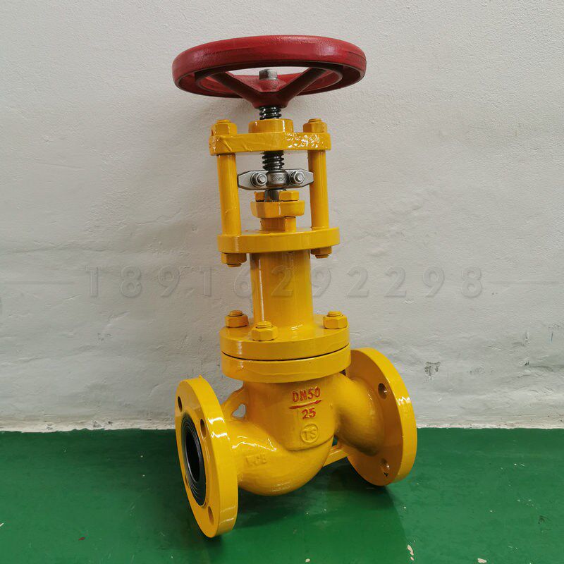 氯气截止阀WJ41FY液氯氨气氨液波纹管零泄漏专用开关法兰阀门DN80