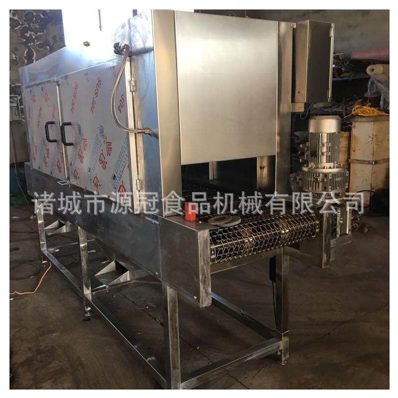 不锈钢腊肉烧毛机带皮五花肉燎毛机猪皮猪蹄羊蹄烧毛设备连续出料