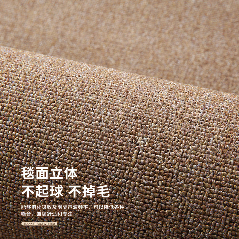 简约办公室地毯大面积整铺水泥地隔音地垫网红拍照背景毯防火阻燃