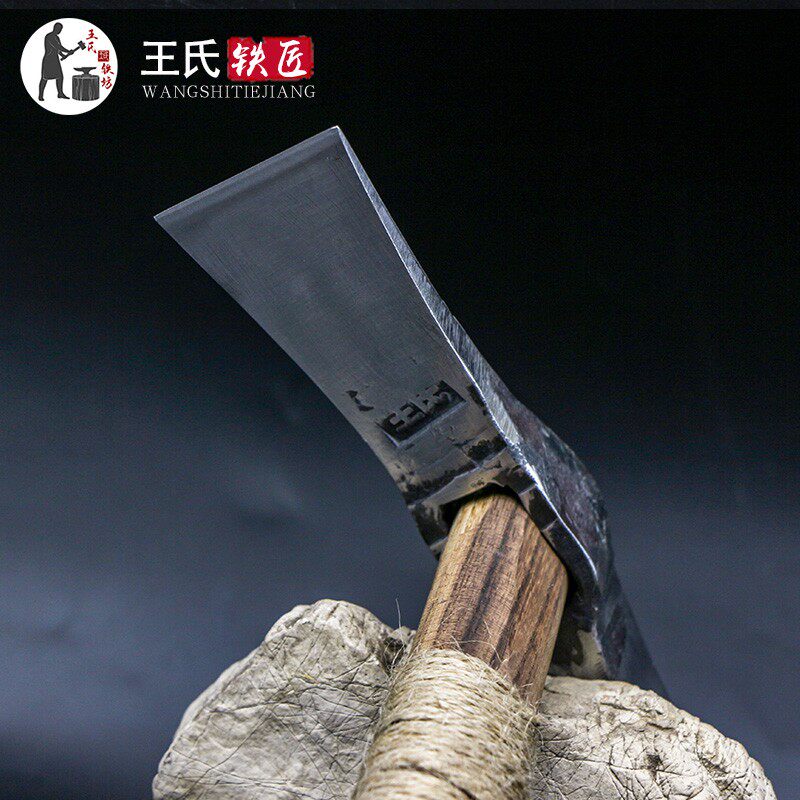 王氏铁匠传统手工锻打镐斧户外野营高锰合金钢镐全钢镐洋钢锄镐