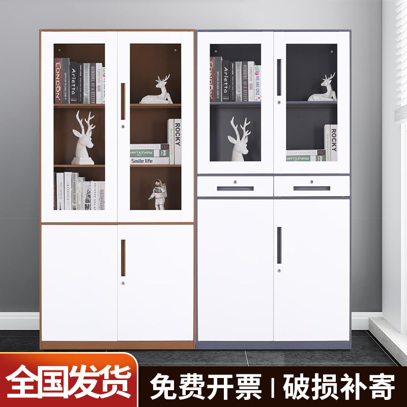 钢制办公室文件柜档案柜资料柜套色储物柜子书柜财务凭证柜铁皮柜