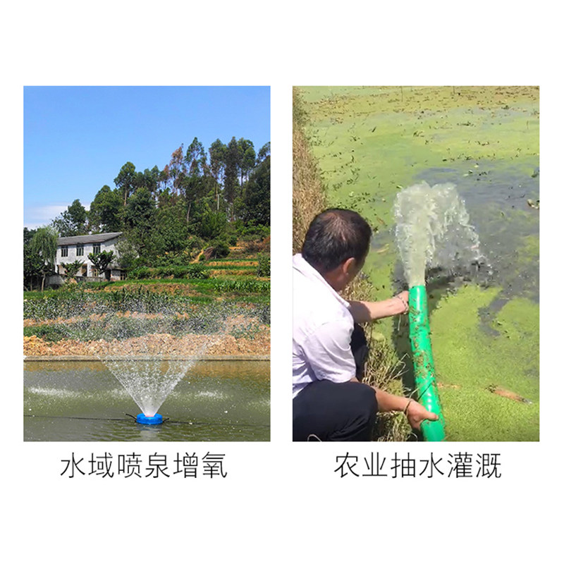 鱼塘增氧机220v养鱼氧气泵水循环池塘造景鱼池喷泉户外庭院增氧泵