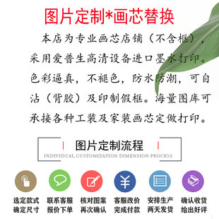 圆形葡萄硕果累累画芯新中式自粘多子多福客厅餐厅玄关墙画入户画