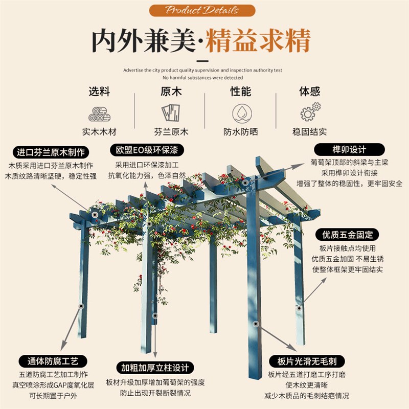 农村室外庭院小屋平台露台简易阳光房遮雨棚公园木头凉亭子伞组装