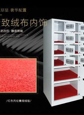厂家大10门贵重物品保险箱尺寸三种规格双开十门双钥匙寄存箱柜