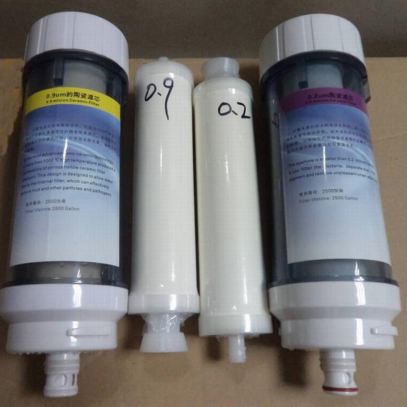 原厂配置万拓七芯能量水机1号0.9微米孔径精密陶瓷滤芯净水器滤桶