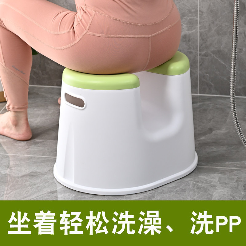 日式浴室专用洗澡凳子孕妇老年人淋浴洗屁股小椅子成人防滑化妆室
