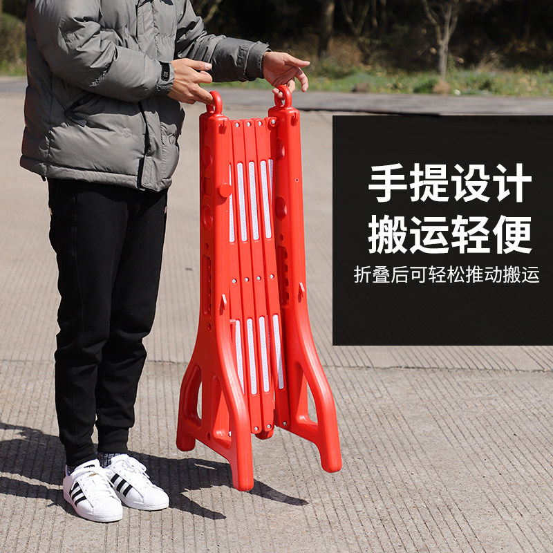 塑料伸缩折叠围护栏施工隔离栏反光临时可移动交通围栏栅栏隔离带