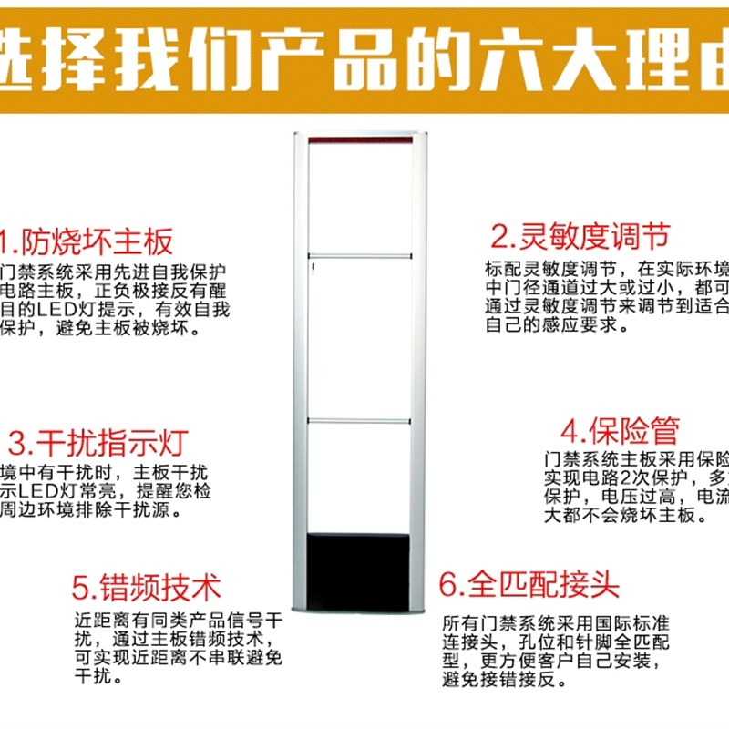 射频防盗器服装安检门超市天线化妆品门商场防盗门禁