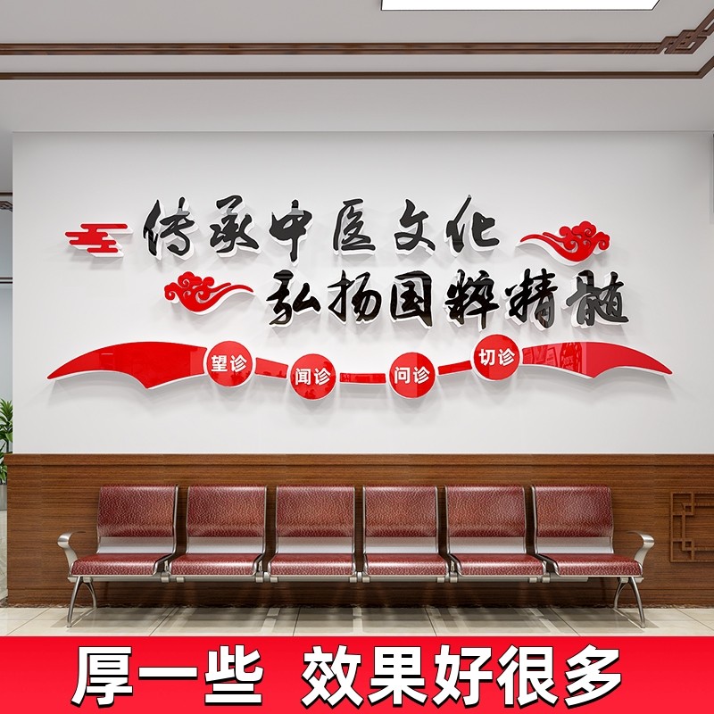 中医馆形象墙面装饰品布置阁院文化壁贴画纸挂图海报装修设计