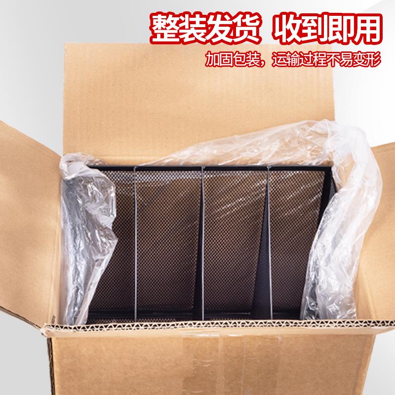 金属铁网文件框文件架办公室铁质档案收纳盒书架立式文件框桌面文