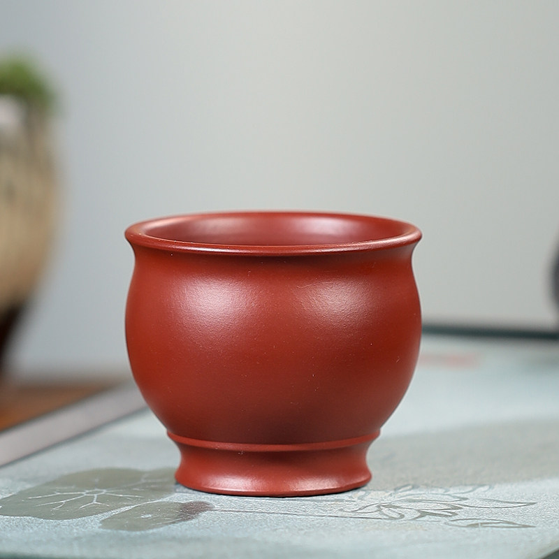 紫砂功夫茶杯宜兴纯手工主人品茗杯单杯茶盏茶碗杯子小口杯紫砂杯