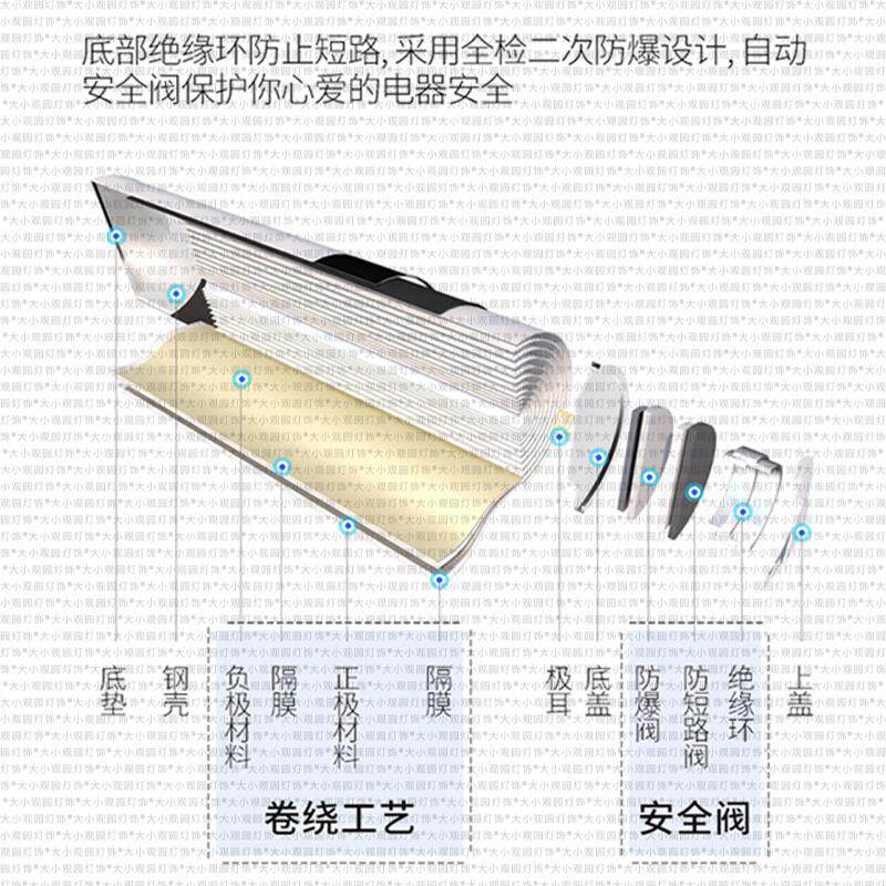 全铜太阳能柱头灯户外围墙门柱灯别墅花园庭院灯家用免布线柱子灯