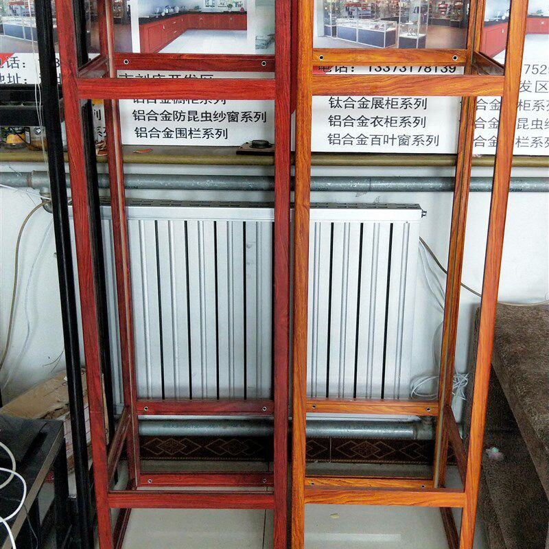 木纹纱窗展架四面金刚网展示架磁控百叶展柜蜂巢遮阳样品架子包邮