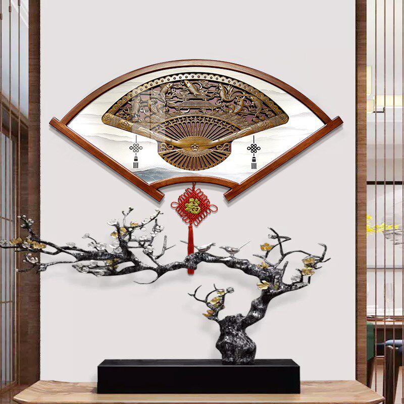 东阳木雕挂件客厅装饰画电视沙发背景墙壁画餐厅玄关过道中式挂画