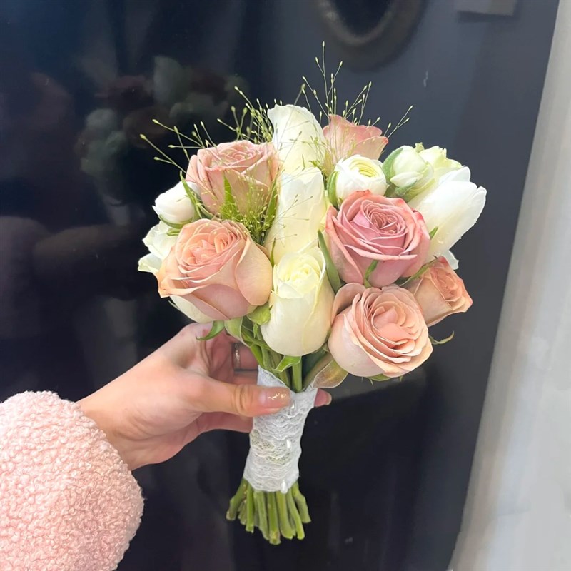 手捧花新娘韩式婚礼结婚领证仿真花束森系婚纱摄影拍照道具手捧花